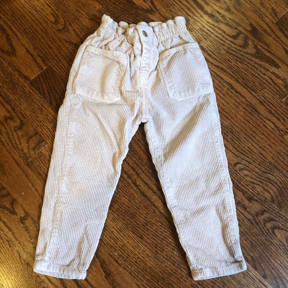 Zara Cream Corduroy Kids Pants